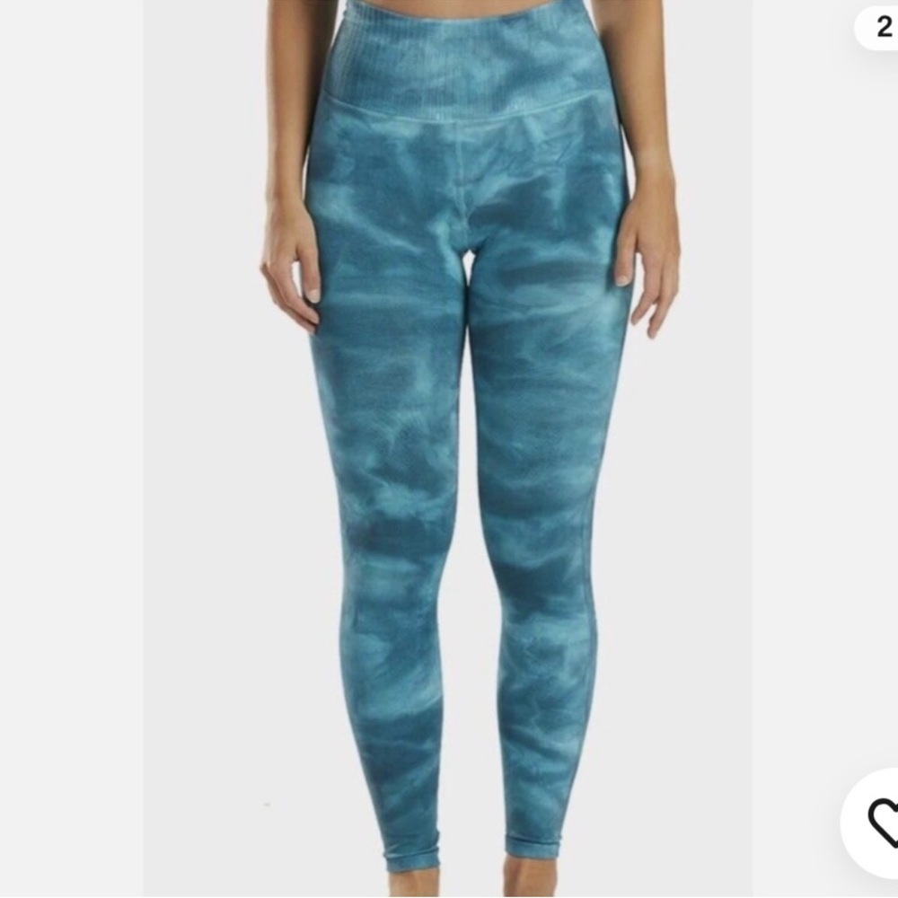 FREE PEOPLE | ✨NEW✨ High-Rise 7/8 Length Good Karma Leggings in Blue Peacock - Picture 3 of 5